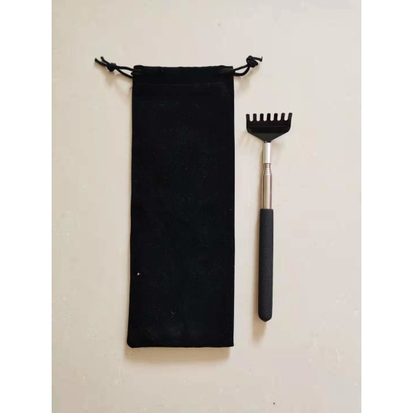 1 Pack Portable Extendable Back Scratcher, Stainless Steel Teles