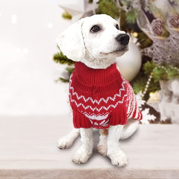 Hundesweater til jul, Hunde vinterfrakke, Hundesweater til jul (M