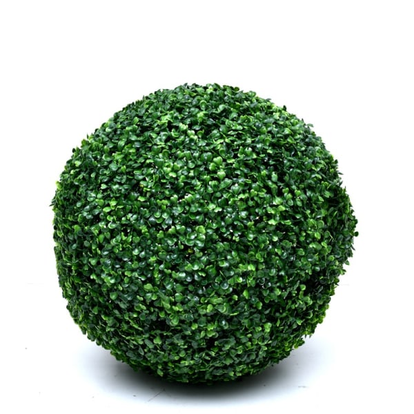 Kunstig plante Hage dekorasjon Buksbom Ball 15CM Mørk Milane