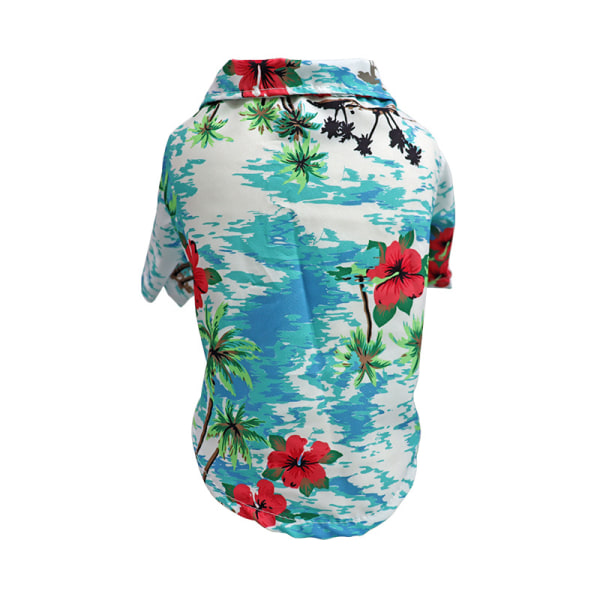 PET Fashion Hawaiian hundeskjorte (m), pustende t-skjorte, comforta