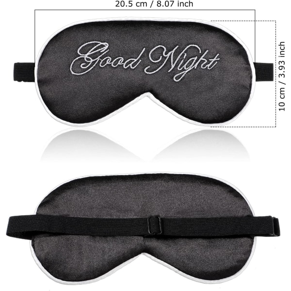 2 stykker Silk Sleeping Eye Mask for kvinner og menn Silk Sleep