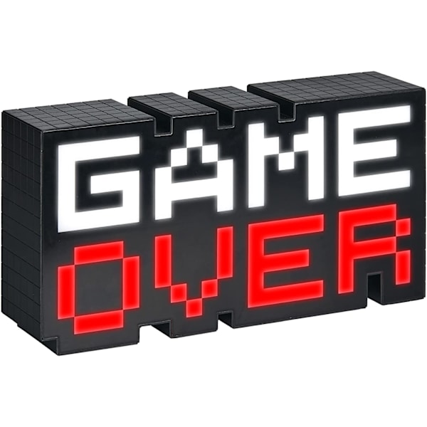 Game Over 8-bit Pixel Light, Färgförändrande och Ljudreaktiv