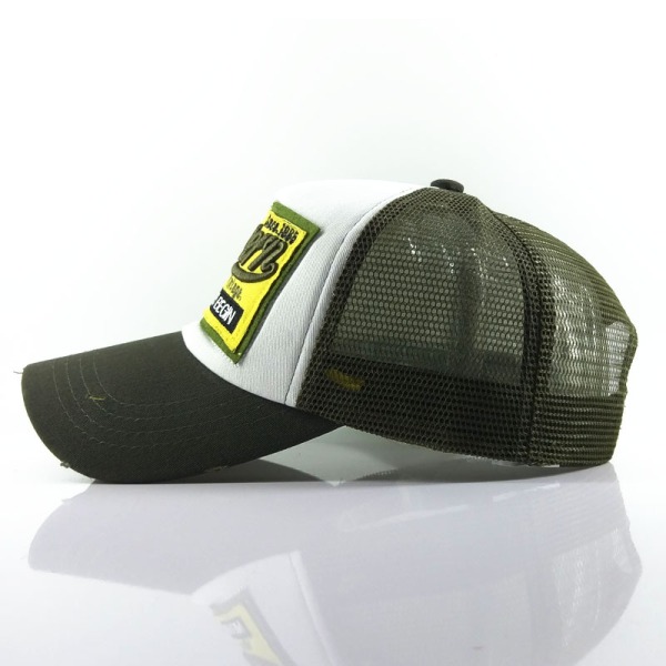 Green Net Hat - Mesh Baseball Golfketcher Strandhat Justerbar C