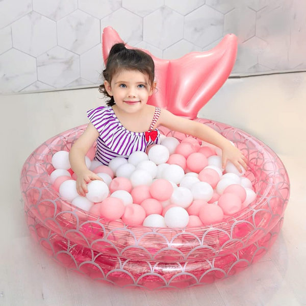 (90cm（700g）)Oppustelig baghave børnehave havfrue pools, have Rou