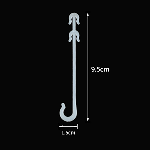 100 stk. 9,5 cm tomatclips til tomatplanter J-formet til T
