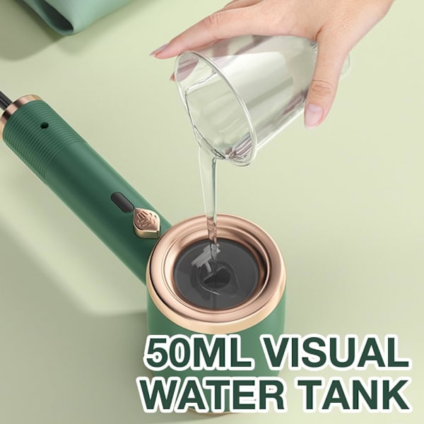 (Lyselilla) Mini foldejernet, foldbart dampstrygejern (med 50 ml vandtank)