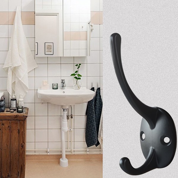 Retro metallväggkrokar är perfekta för badrum, kök och av