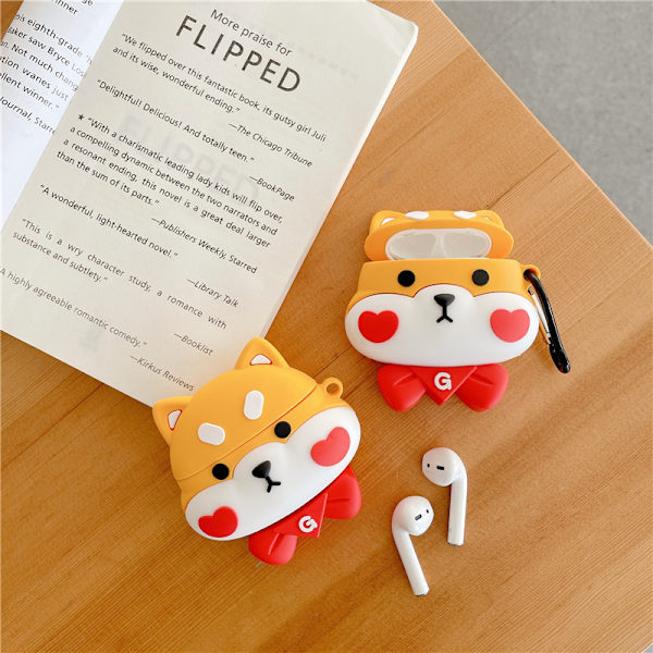 Sarjakuva silikoni kotelo yhteensopiva AirPods 2 ja 1 - Pehmeä