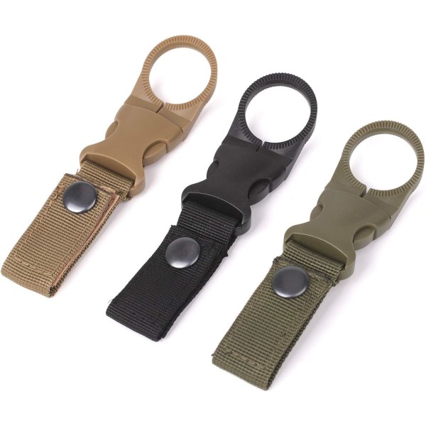 3pcs Hanging Buckle Portable Water Bottle Ring Holder Mineral Wat