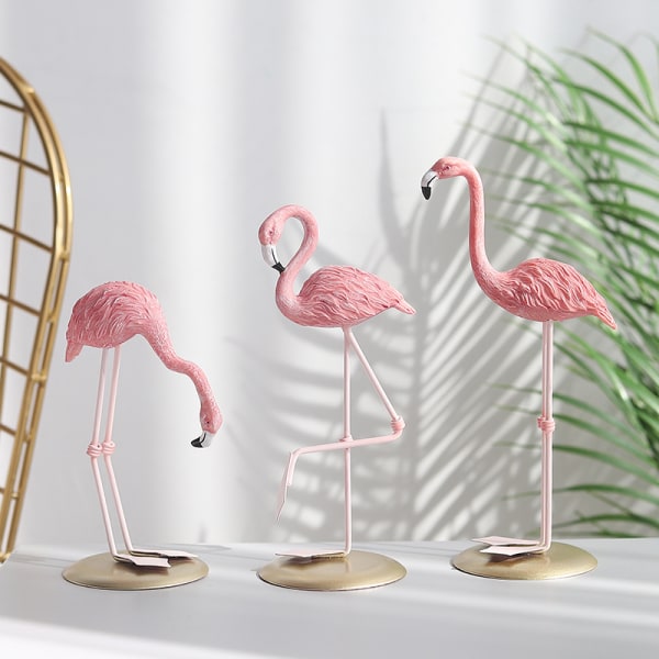B-Creative Resin Crafts INS Flamingo Cartoon pendel hem livin