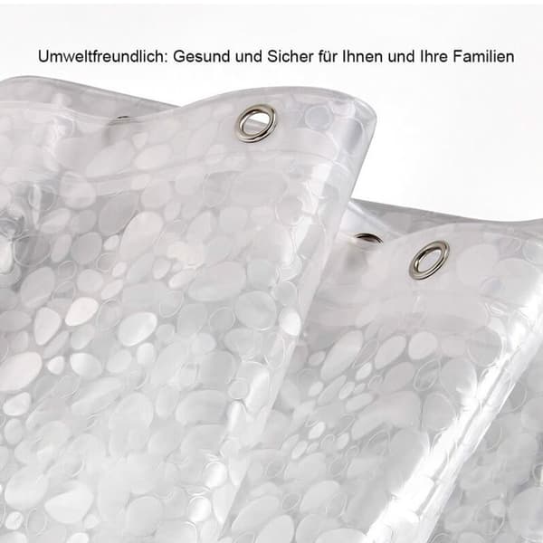 Transparent Pebble Bruseforhæng 180x180 cm