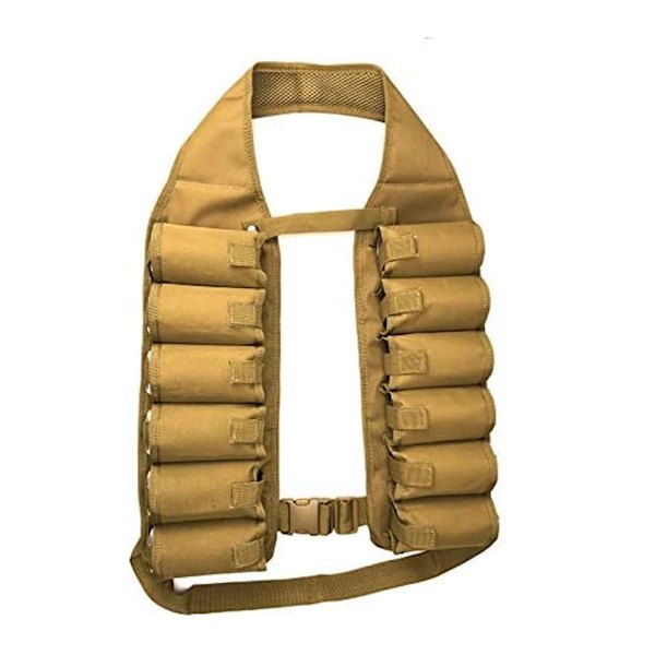 Øl Bandolier Holder 12-Pak Drikkevest Ølboks Sodabelt (Khaki)