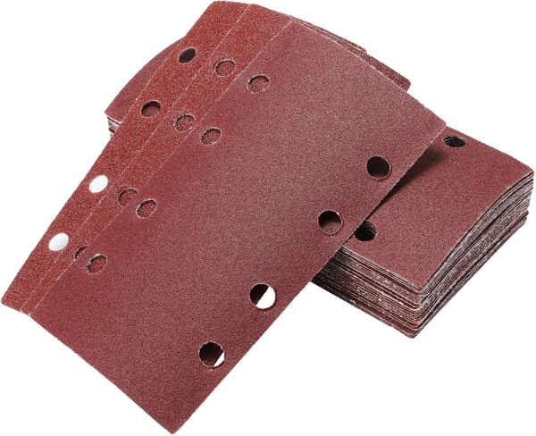 40-pak Orbital Sander Sanding Sheets 93 x 185 mm, 8 hull, 60/80