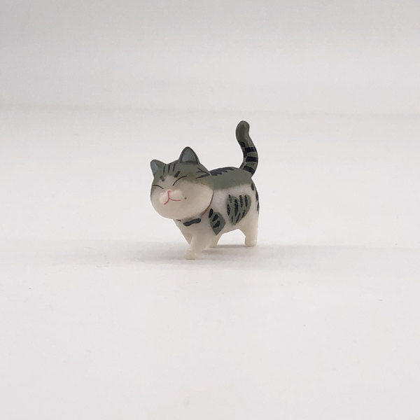 9 stk. søde kattefigurer siamesiske killing miniature landskab