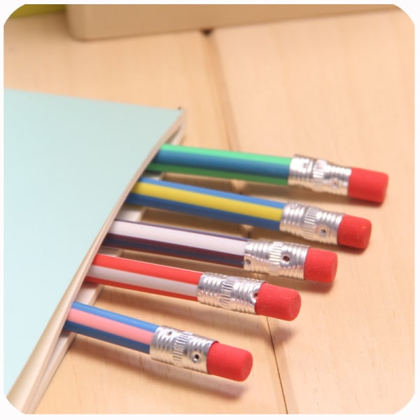 35 pakke bøjelige blyanter med viskelædere, 7 tommer sjove bløde blyanter,