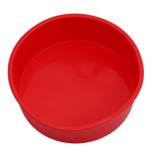 Punainen pyöreä silikoninen mold , halkaisija 6 tuumaa, 2 kpl punaista kerrosta