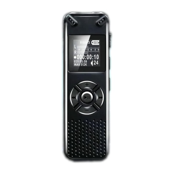 (8GB) Ääniohjattu digitaalinen ääninauhuri WAV MP3 -soitin One-Touch -tallennus