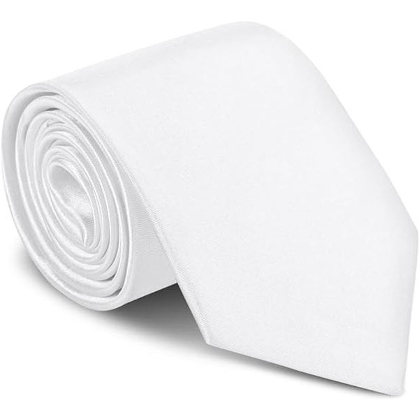 (valkoinen) miesten solmio, käsintehty miesten solmio, kapea, ohut monivärinen