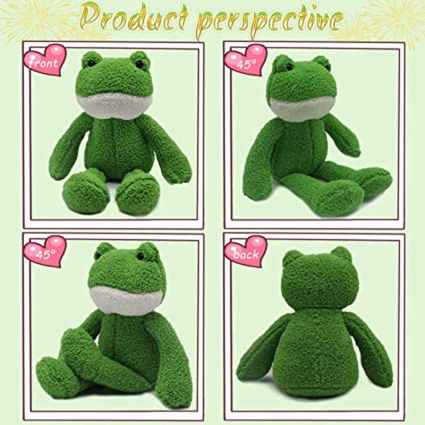 40cm Frø Plys Legetøj, Kawaii Sød Frø Plysdyr Plys