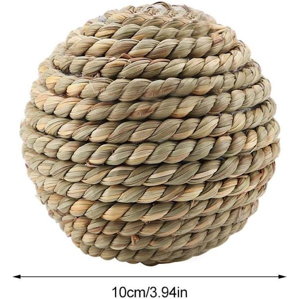 Pet Rattan Ball Toy Naturligt Säkert Husdjur Leksak Papegoja Leksak Boll R