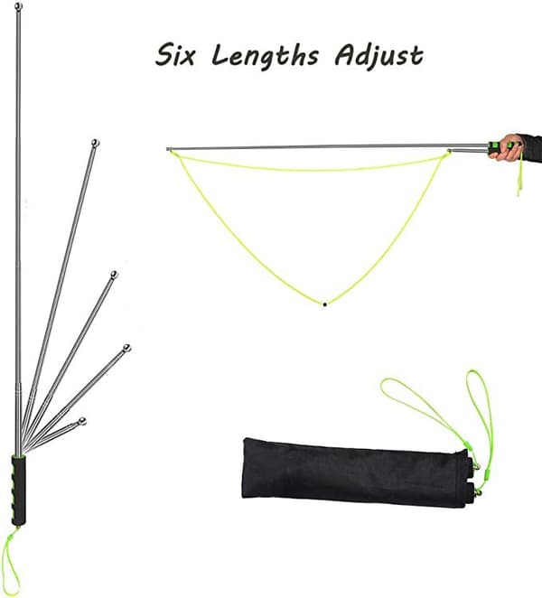 Kæmpe rustfrit stål boble tryllestav teleskopisk design boble blæser