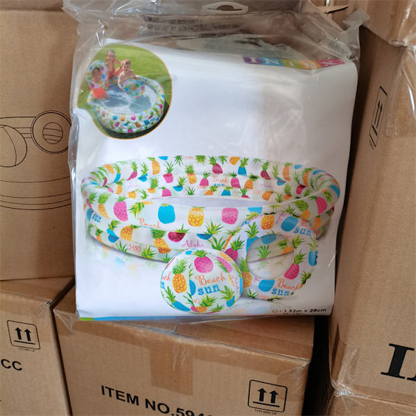 Oppblåsbar stjerner Kiddie 2 Ring Circles svømmebasseng (122cmX25cm