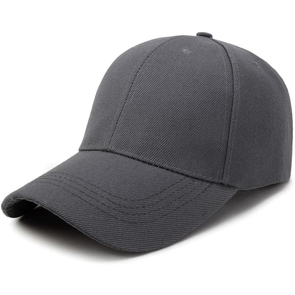 Baseballcaps - Justerbar størrelse mørk grå