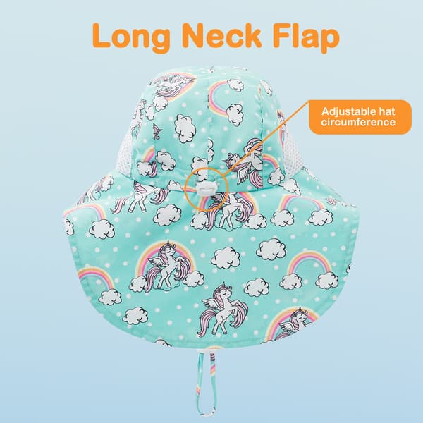 Barns solhatt i ventilerande mesh (unicorn)