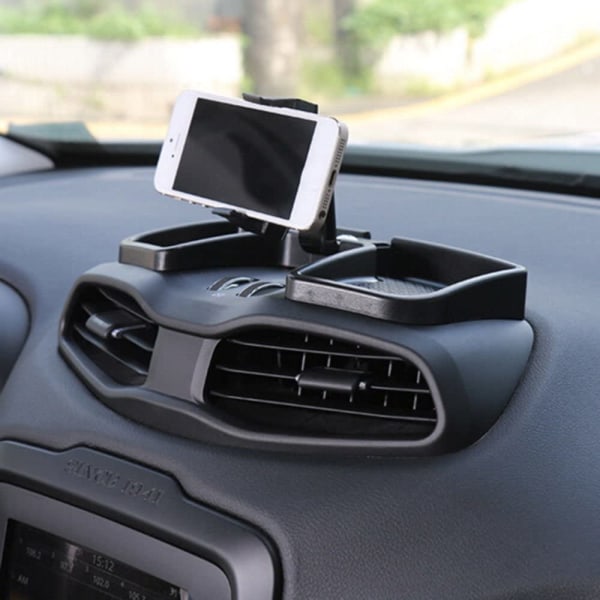 1 stk sort holder for mobiltelefon og GPS - for dashbord