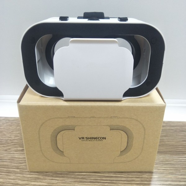 1 stk Hvitt VR-hodesett, 3D Virtual Reality-hodesett, VR-hodesett Com