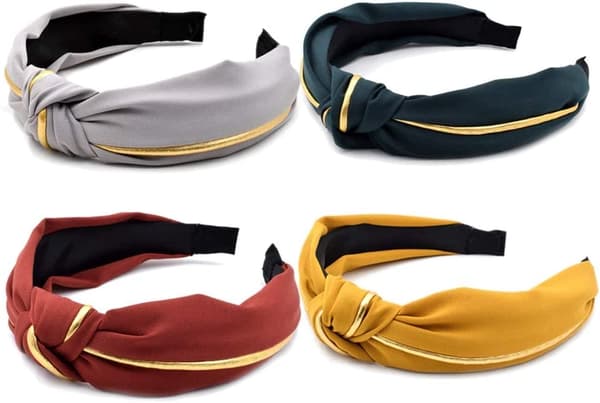 Vintage trykt hårbånd til kvinder, elastisk hårbånd