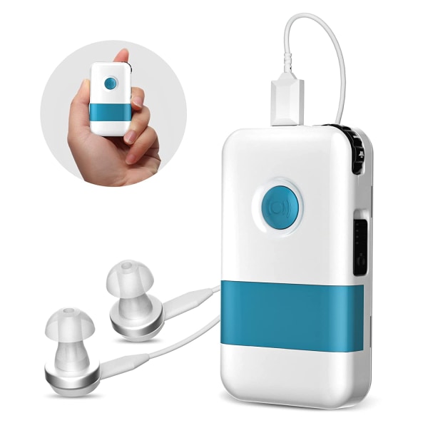 Pocket høreapparat for eldre, oppladbar høreforsterker f21f | Fyndiq