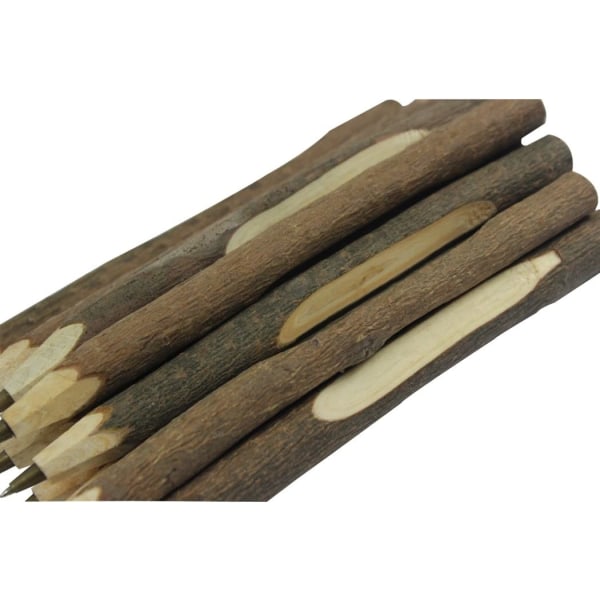 Handgjord träkulspetspenna kreativt ekologiskt originalträ