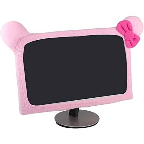 20"-27" rosa dammtätt cover för bärbar LCD-TV-skärm