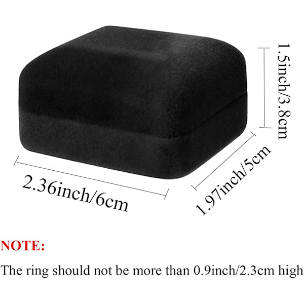 Ringask, smyckesdisplay presentask med LED-lampor