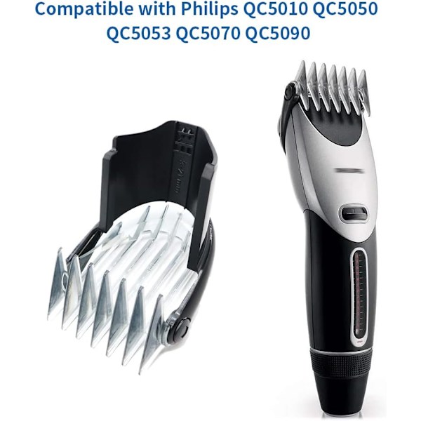 Guidekam för ersättningshårklippningsmaskin, professionella klipphuvuden för Philips QC5010 QC5050 QC5053 QC5070 QC5090, 3-21 mm