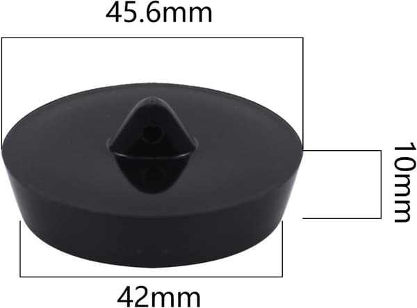 Universal badepropp [2 stk], vaskepropp med kulekjede, H