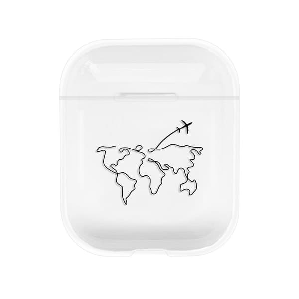 Transparent Hard Case Kompatibel med AirPods 1 & 2 Ultra Thin Ca