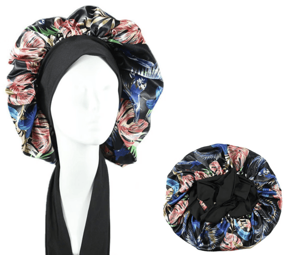2 st elastiskt band tryckt satin nattmössa Bowknot ro