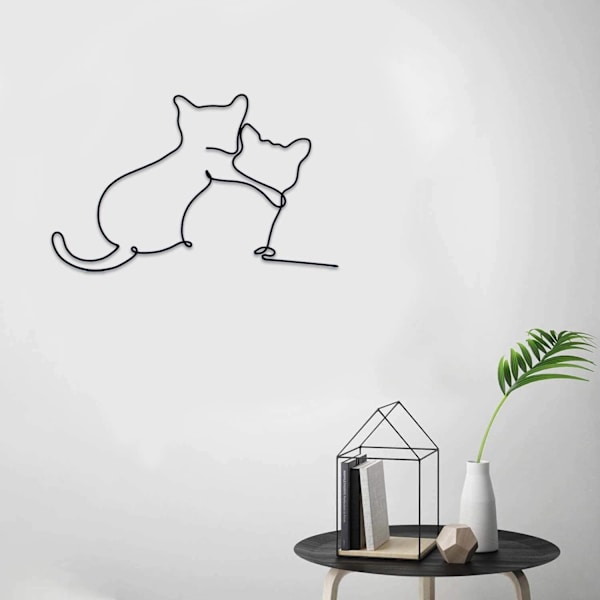 Metallisk kattväggdekor | Kattväggkonst | Metallväggkonst | Minimalistisk