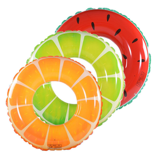3 Pack Fruktbasseng Flytende vannmelon Kiwi Appelsin Sitron Svømming