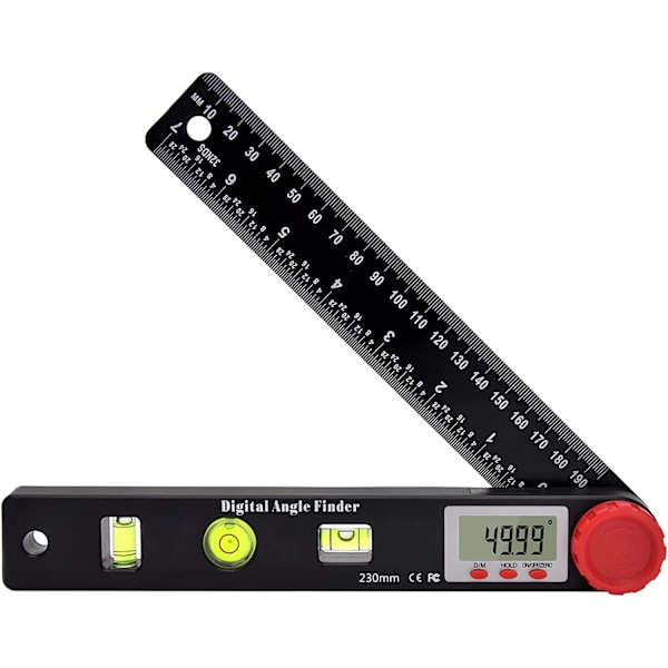 Digital vinkelmåler Vinkelmåler Vatter Nivålinjal Digital Goniometer