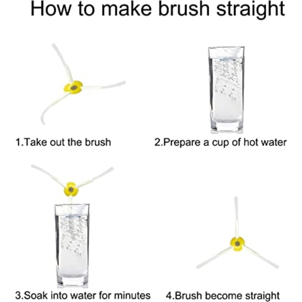 4 Side Brush Rumba Reservedele Side Brush Dele til iRobot Roomb