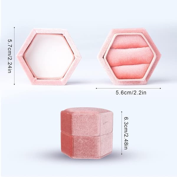 Vigselring Ask, Corduroy Hexagonal Ring Ask 2 Fack Ring Ask w
