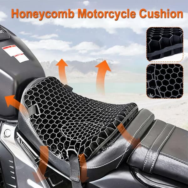 Motorcykelsitsdyna, Motorcykel 3D Honeycomb Stötdämpande Sits