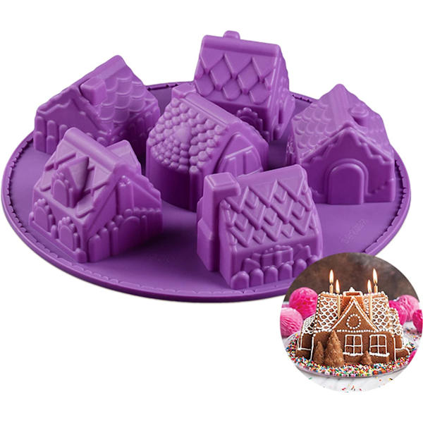 1 håls bakredskap Non-Stick silikonform för muffins, Ch