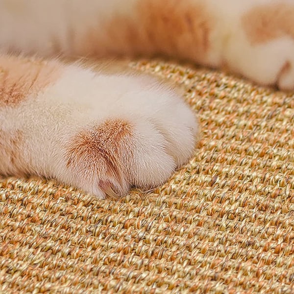 Cat Scratching Mat, Sisal Cat Rektangelmåtte Skridsikret Praktisk