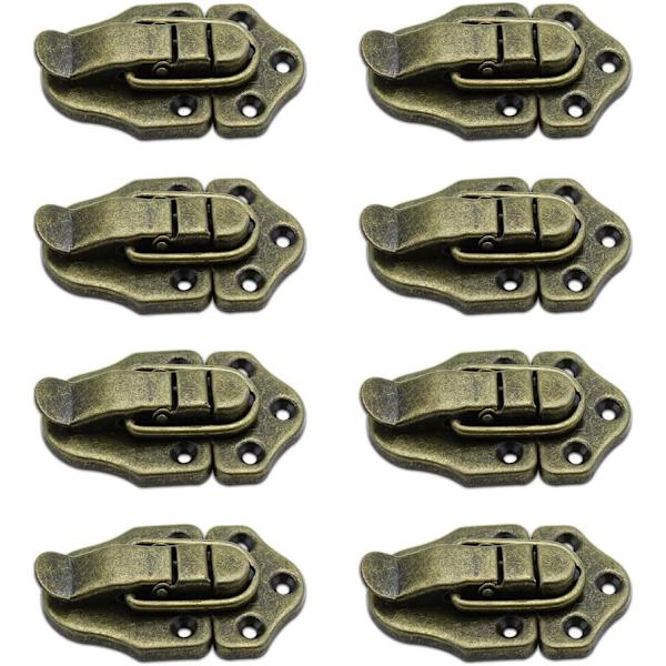 Sæt med 8 - Bronze Toggle Clasp Latches Vintage Retro Latch Toggle