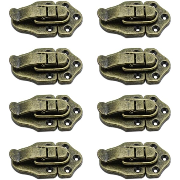 Set med 8 - Bronse Toggle Clasp Latches Vintage Retro Latch Toggle