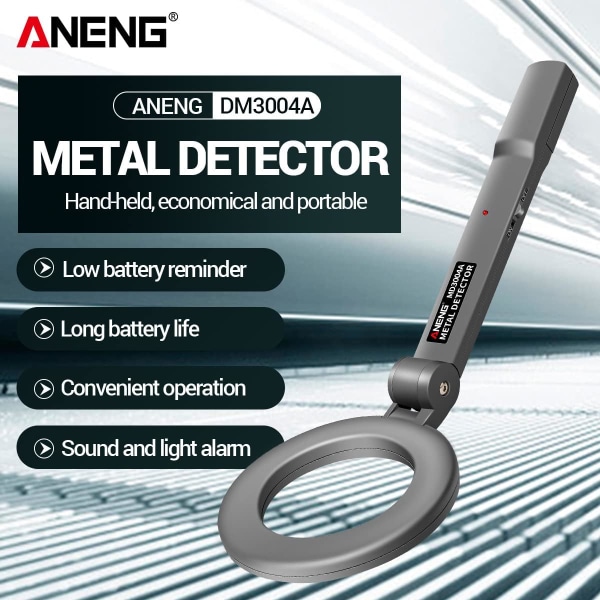 Profesjonell håndholdt bærbar metalldetektor metallsøker, 180° F